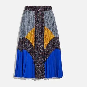 Coach Mix Pleated Skirt, Size 12